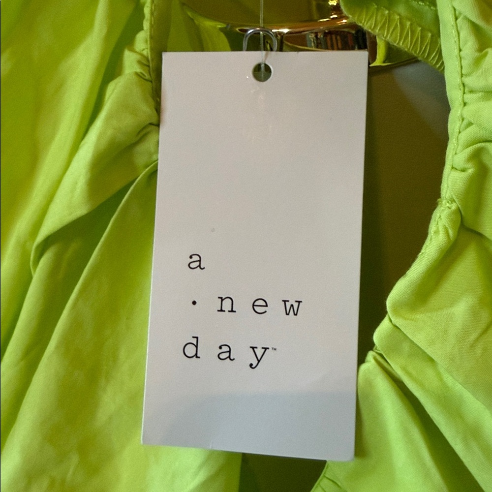 a new day Light Green V-Neck Mini Dress - Picture 5 of 5